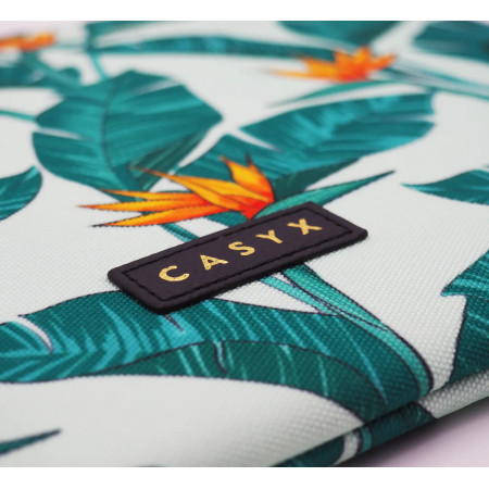 Casyx | SLVS-000008 | Casyx for MacBook | Fits up to size 13 /14 " | Sleeve | Birds of Paradise | Waterproof