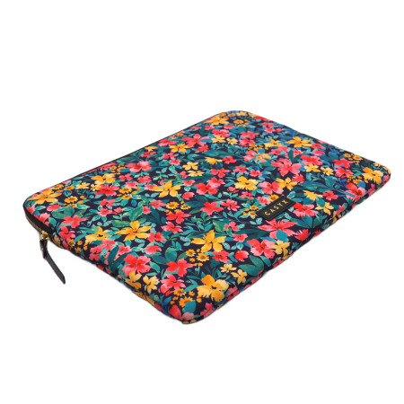 Casyx | SLVS-000023 | Casyx for MacBook | Fits up to size 13 /14 " | Sleeve | Canvas Flowers Dark | Waterproof