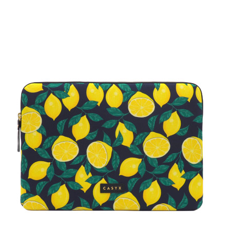 Casyx | SLVS-000002 | Casyx for MacBook | Fits up to size 13 /14 " | Sleeve | Midnight Lemons | Waterproof