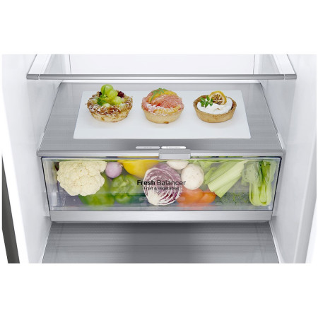 LG | Refrigerator | GBB71PZDMN | Energy efficiency class E | Free standing | Combi | Height 186 cm | No Frost system | Fridge ne