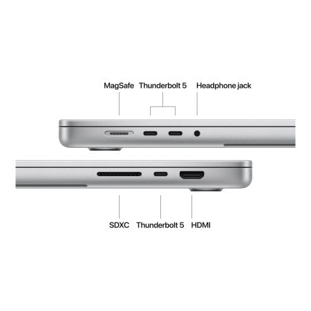 Apple MacBook | Pro | Silver | 16 " | 3456 x 2234 pixels | Apple M4 Max | 36 GB | Solid-state drive capacity 1000 GB | Apple M4 