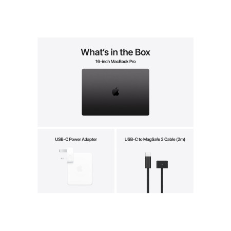 Apple MacBook | Pro | Space Black | 16 " | 3456 x 2234 pixels | Apple M4 Pro | 48 GB | Solid-state drive capacity 512 GB | Apple