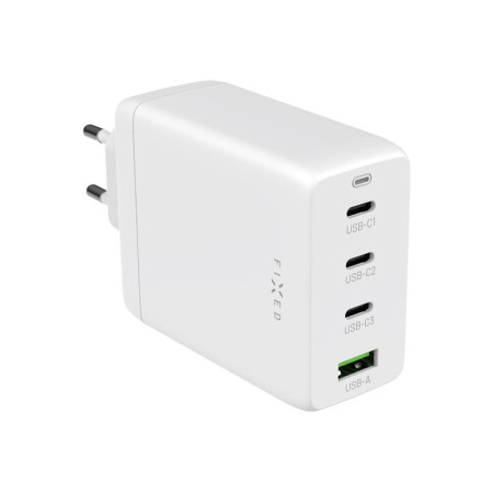 Fixed GaN 3xUSB-C/USB Travel Charger 100W | FIXCG100-3CU-WH