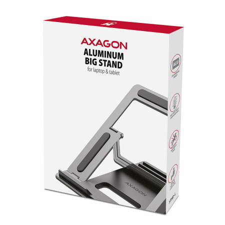 AXAGON | Notebook stand STND-L | Height adjustment | 10-16 " | Black