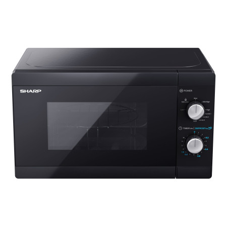 Sharp | Microwave Oven with Grill | YC-MG01E-B | Free standing | 800 W | Grill | Black