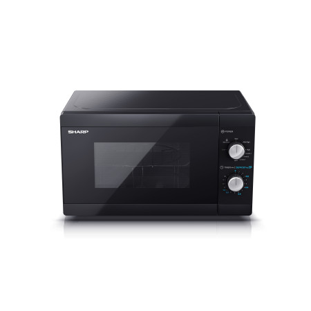 Sharp | Microwave Oven with Grill | YC-MG01E-B | Free standing | 800 W | Grill | Black