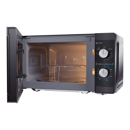 Sharp | Microwave Oven with Grill | YC-MG01E-B | Free standing | 800 W | Grill | Black