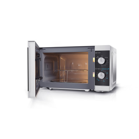 Sharp | Microwave Oven with Grill | YC-MG01E-S | Free standing | 800 W | Grill | Silver