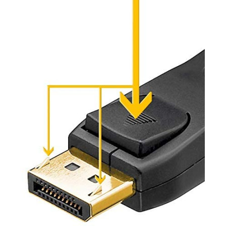 Goobay | Connector Cable 1.2 | Black | Displayport | 3 m