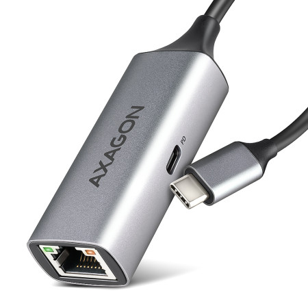 AXAGON | ADE-TXPD USB-C Gigabit Ethernet Adapter with PD 100W