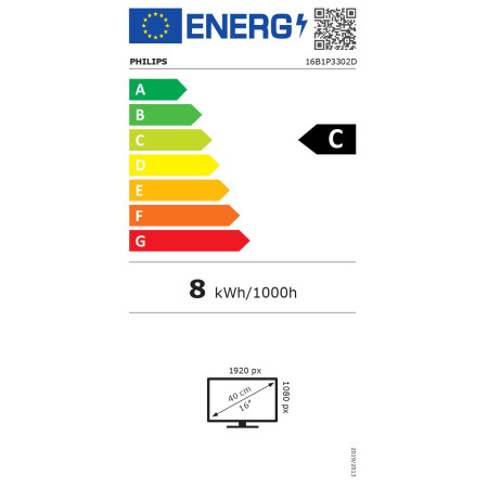 Philips 16B1P3302D/00 | 16 " | IPS | 75 Hz | 4 ms | 1920 x 1080 pixels | 250 cd/m