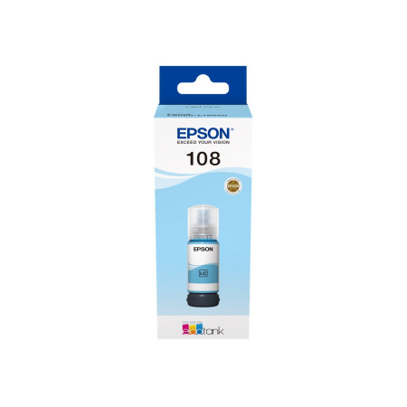 Epson 108 EcoTank | Ink Bottle | Light Cyan