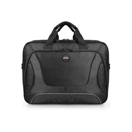 PORT DESIGNS | Courchevel | Fits up to size 15.6 " | Messenger - Briefcase | Black | Shoulder strap