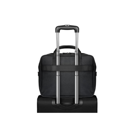 PORT DESIGNS | Courchevel | Fits up to size 15.6 " | Messenger - Briefcase | Black | Shoulder strap