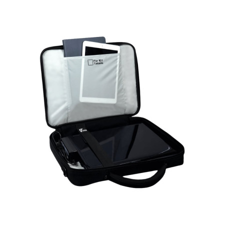 PORT DESIGNS | Courchevel | Fits up to size 17.3 " | Messenger - Briefcase | Black | Shoulder strap