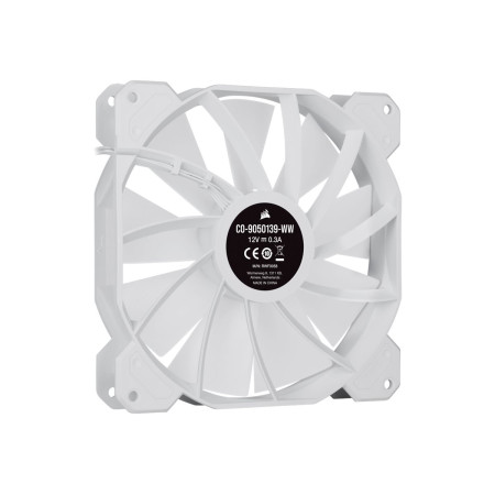 Corsair | 140mm White PWM Fan, Dual Fan Kit with Lighting Node CORE | iCUE SP140 RGB ELITE Performance | Case Fan