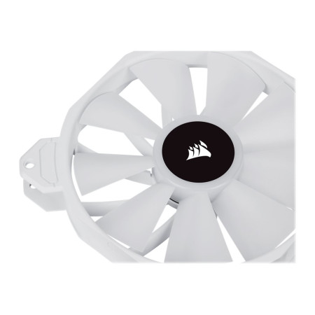 Corsair | 140mm White PWM Fan, Dual Fan Kit with Lighting Node CORE | iCUE SP140 RGB ELITE Performance | Case Fan