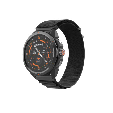 Hammer Watch 2 | Smart watch | GPS (satellite) | AMOLED | 1.5" | Waterproof | Black