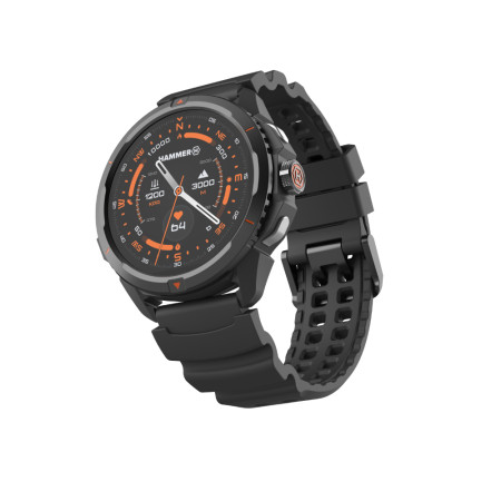 Hammer Watch 2 | Smart watch | GPS (satellite) | AMOLED | 1.5" | Waterproof | Black