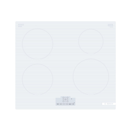 Bosch | Hob | PUE612BB1J | Induction | Number of burners/cooking zones 4 | Touch | Timer | White