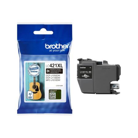 Brother LC421XLBK Ink Cartridge, Black | Brother Brother LC | LC421XLBK | Brother LC421XLBK - High Yield - black - original - in