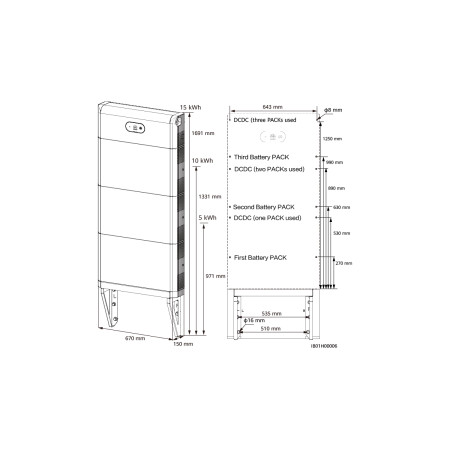 Huawei | Wall Mounting Bracket | LUNA2000-5-E0