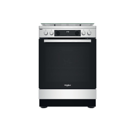 Whirlpool Cooker | WS68G8CHX/E/1 | Hob type Gas | Oven type Electric | Stainless Steel | Width 60 cm | Digital | Depth 60 cm | 7