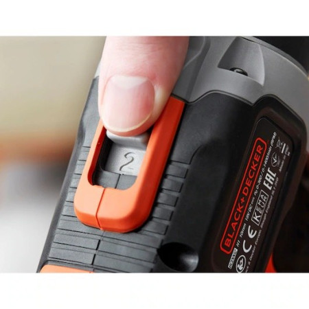 BLACK & DECKER | Cordless Drill/Driver with 2.0 Ah/4.0 Ah Battery | BCD003MEM2K-QW | 18 V | 2.0/4.0 Ah | Lithium