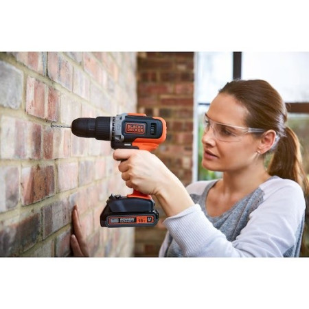 BLACK & DECKER | Cordless Drill/Driver with 2.0 Ah/4.0 Ah Battery | BCD003MEM2K-QW | 18 V | 2.0/4.0 Ah | Lithium