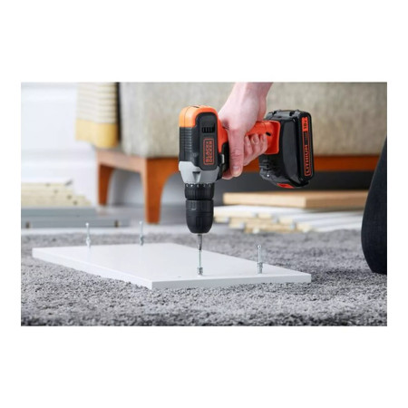 BLACK & DECKER | Cordless Drill Driver | BCD001C2-QW | 18 V | 2x1.5 Ah | Lithium