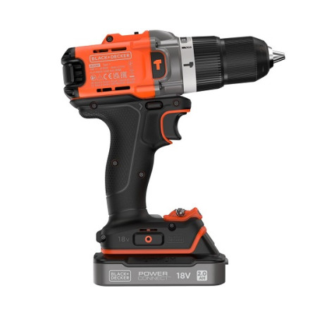 BLACK & DECKER | Cordless Drill Driver | BCD383D1XK-QW | 18 V | 2.0 Ah | Lithium