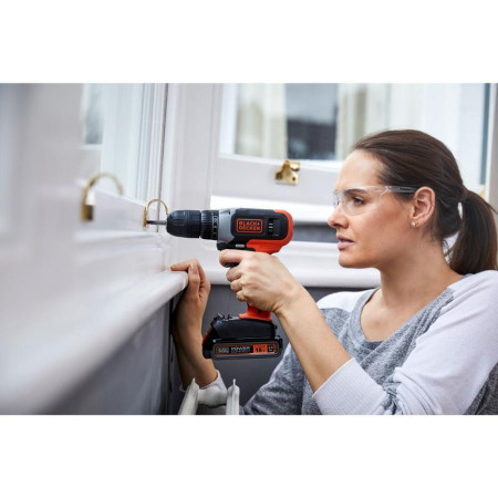 BLACK & DECKER | Cordless Drill Driver | BCD001C1-QW | 18 V | 1.5 Ah | Lithium