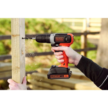 BLACK & DECKER | Cordless Drill Driver | BCD001C1-QW | 18 V | 1.5 Ah | Lithium